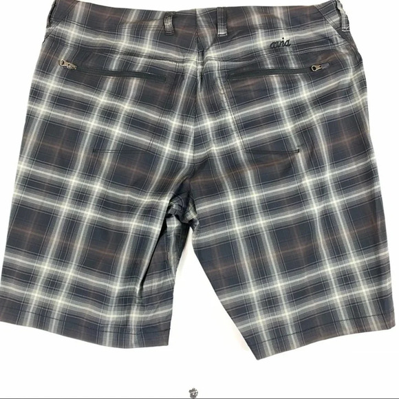 Avia Black and Gray Plaid Athletic Shorts - Picture 2 of 10